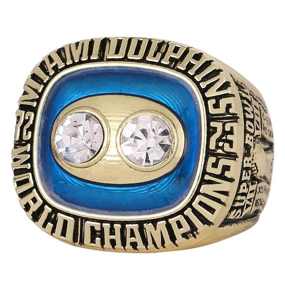 Miami Dolphins Championship Ring Fan Edition Super Bowl Gold Csonka‎ 1974 - Picture 2 of 4